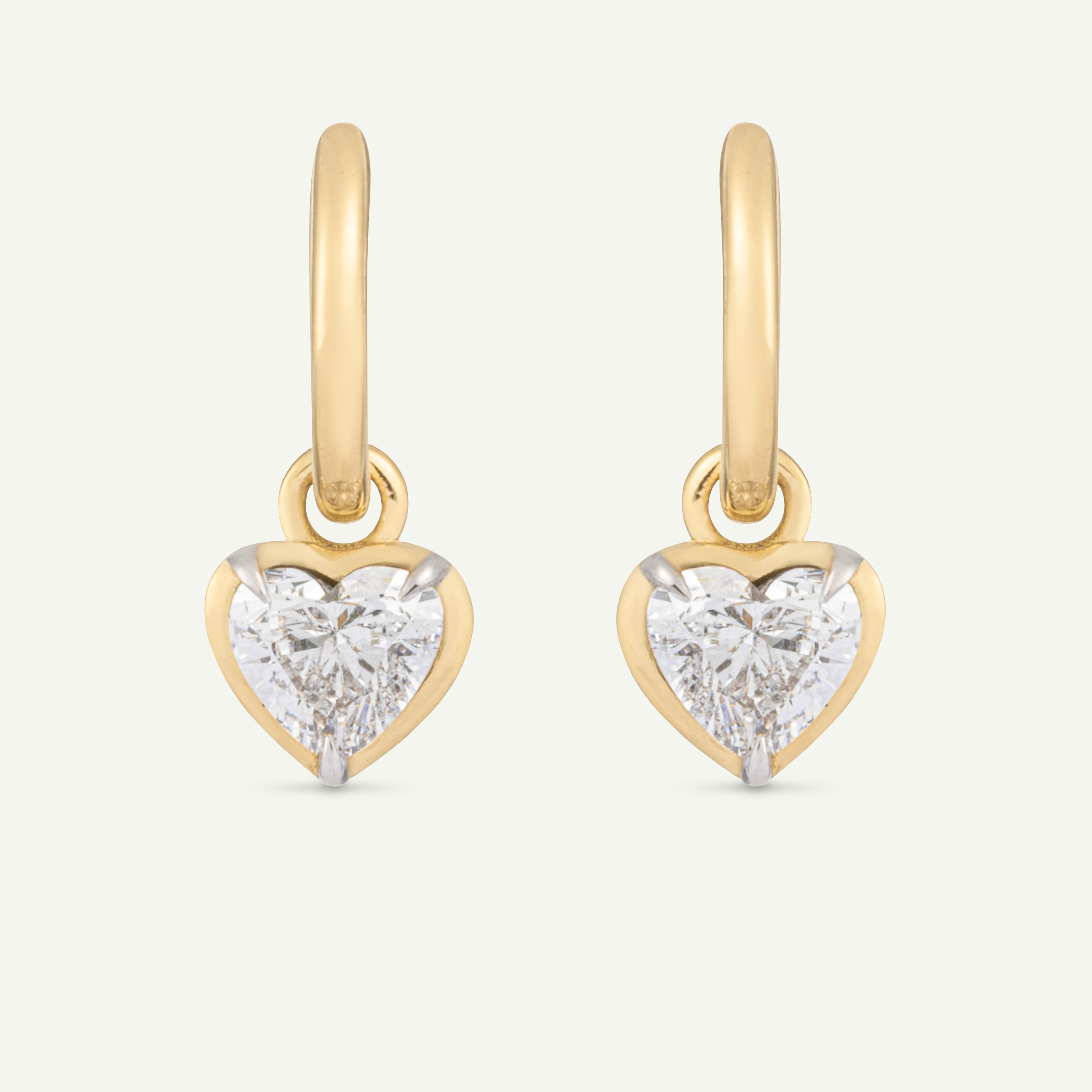 Large Heart Kildonan Yellow Gold Earrings – Sophie Whitelaw