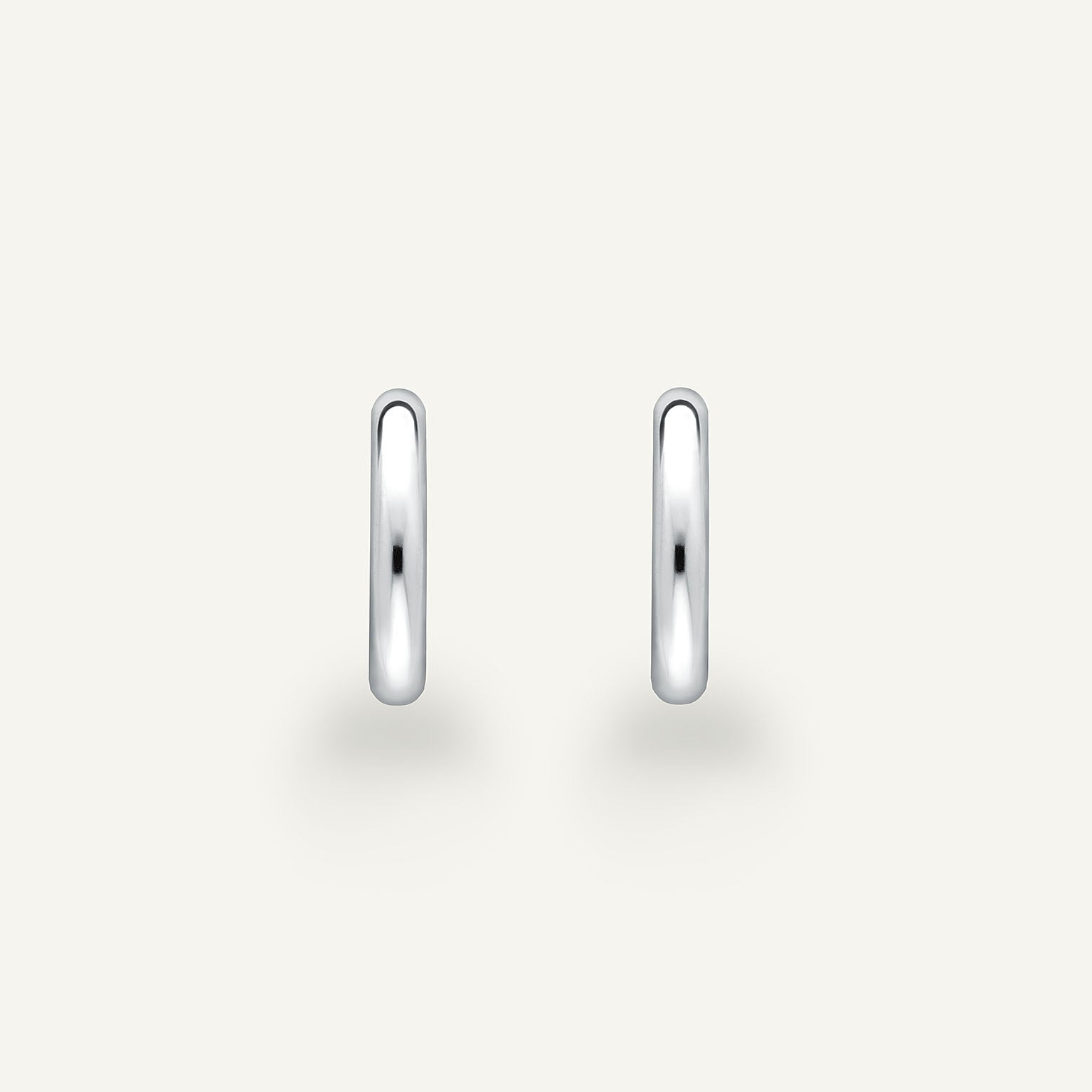 Elie White Gold Hoops (In Stock)
