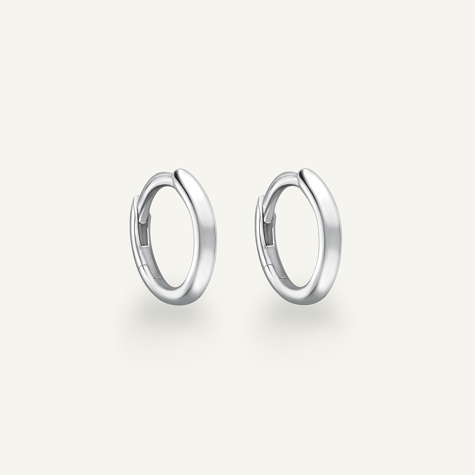 Elie White Gold Hoops (In Stock)