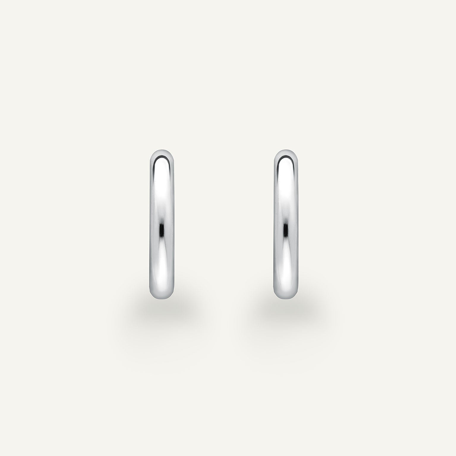 Elie White Gold Hoops (In Stock)