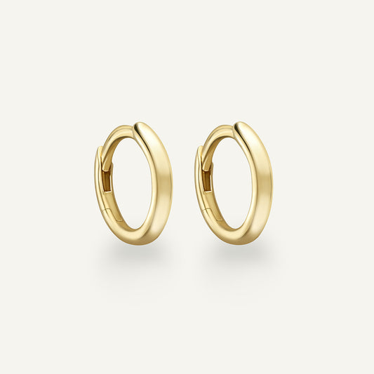 Elie Yellow Gold Hoops (In Stock)