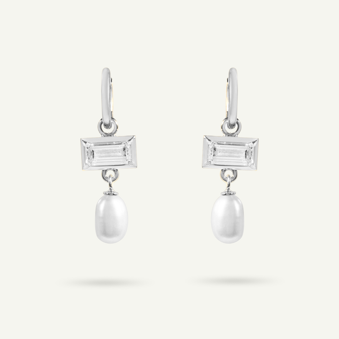 Lamlash White Gold Earrings