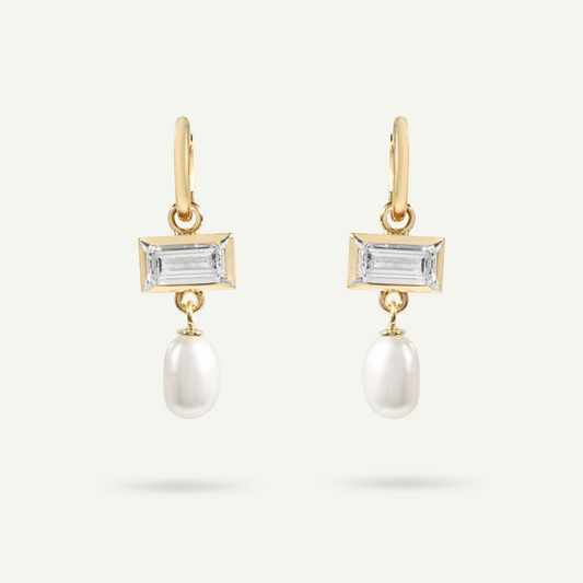 Lamlash Yellow Gold Earrings