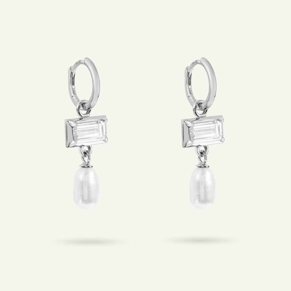 Lamlash White Gold Earrings
