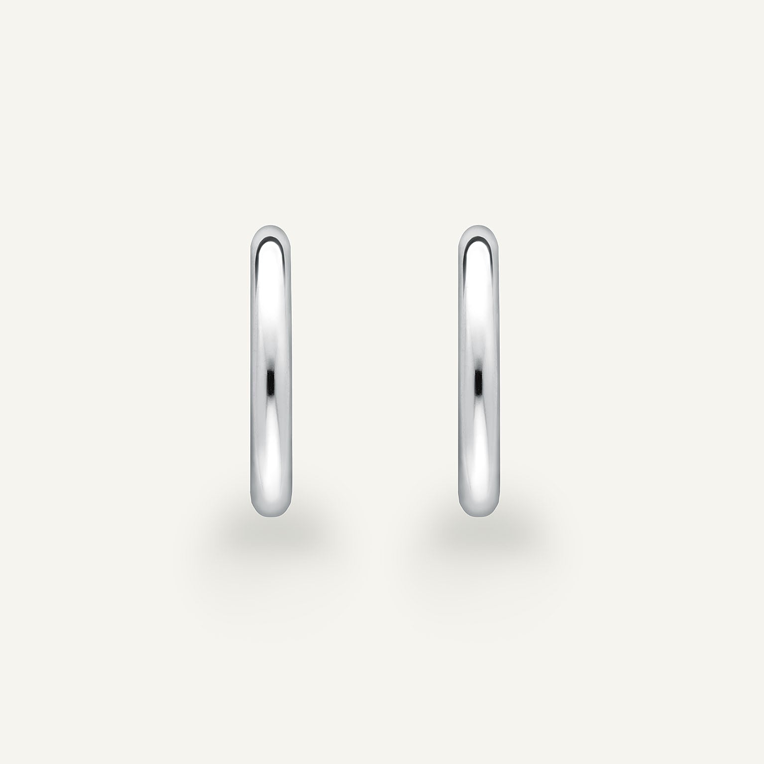 Elie White Gold Hoops (In Stock)