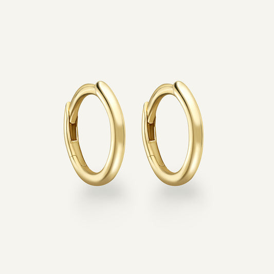 Elie Yellow Gold Hoops (In Stock)