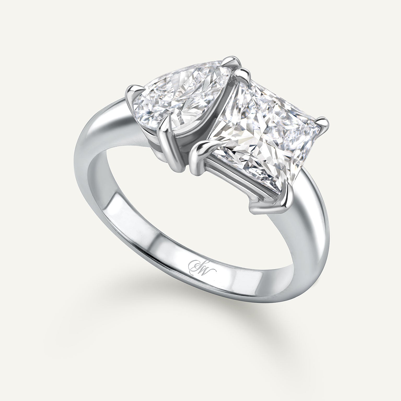 Ailsa Craig White Gold Ring