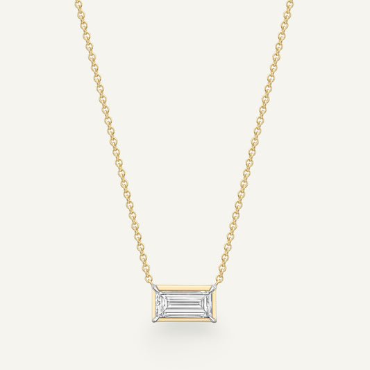Aviemore Baguette Yellow Gold Necklace