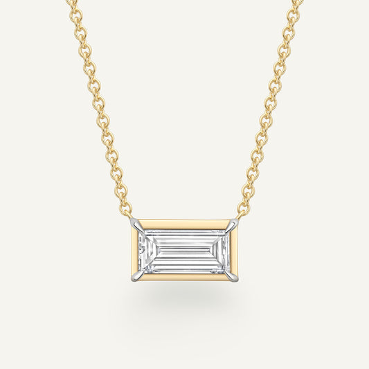 Aviemore Baguette Yellow Gold Necklace