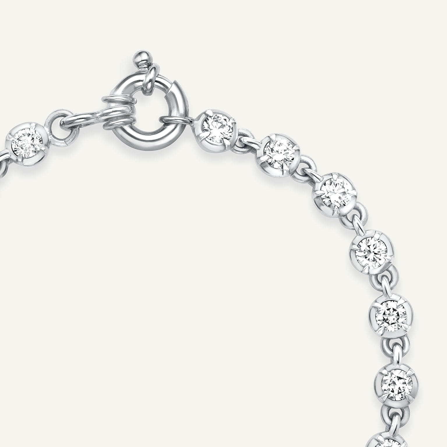 Ballater White Gold Bracelet