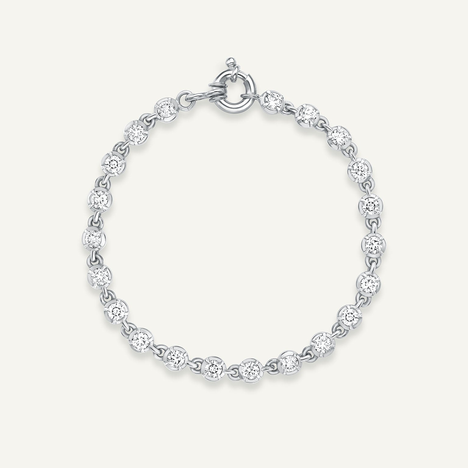 Ballater White Gold Bracelet