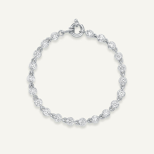 Ballater White Gold Bracelet