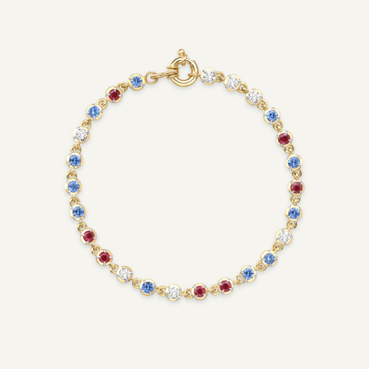 Tricolour Ballater Yellow Gold Bracelet