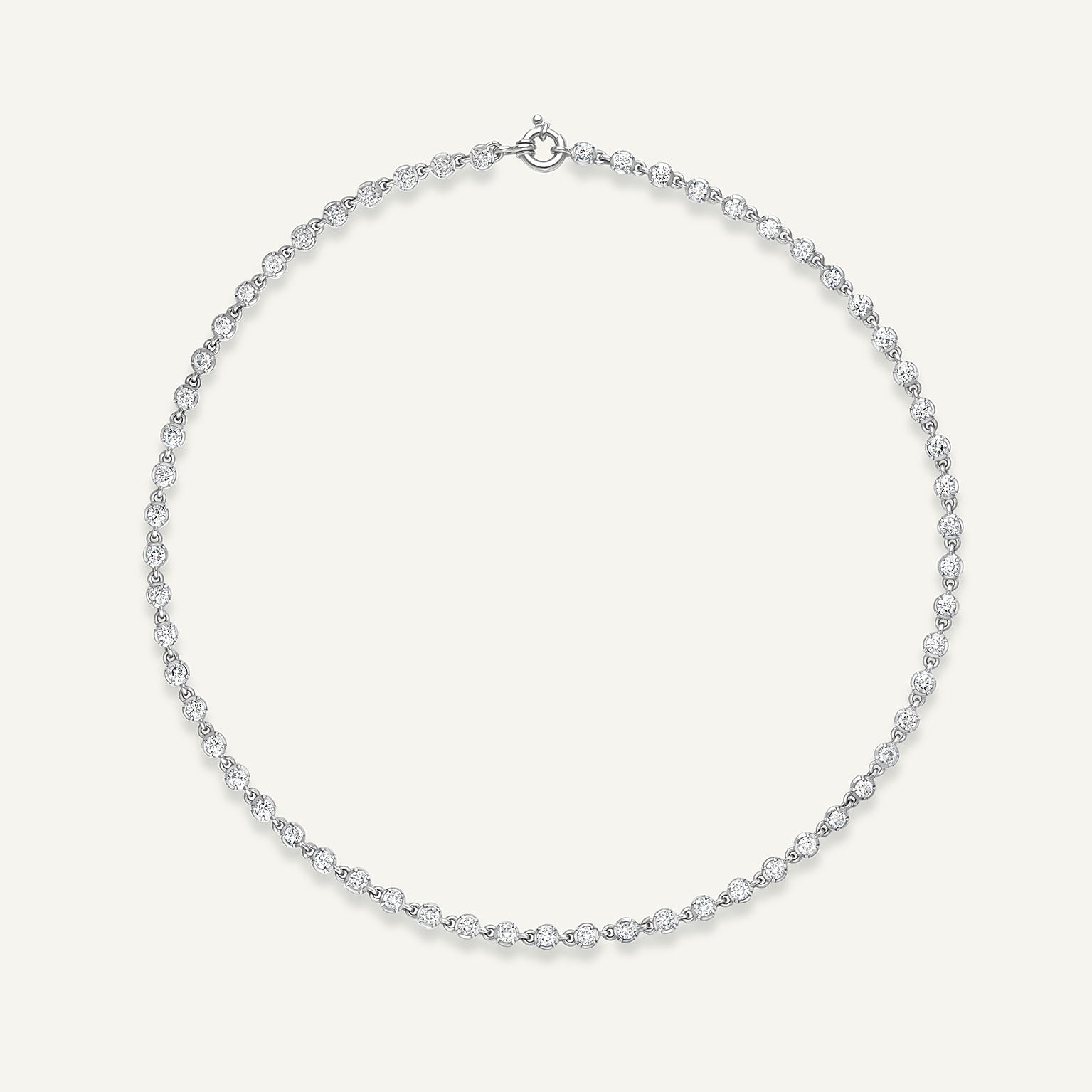 Ballater White Gold Necklace