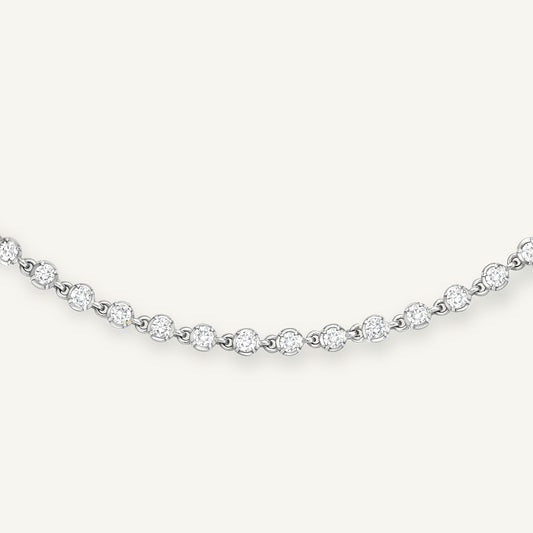 Ballater White Gold Necklace