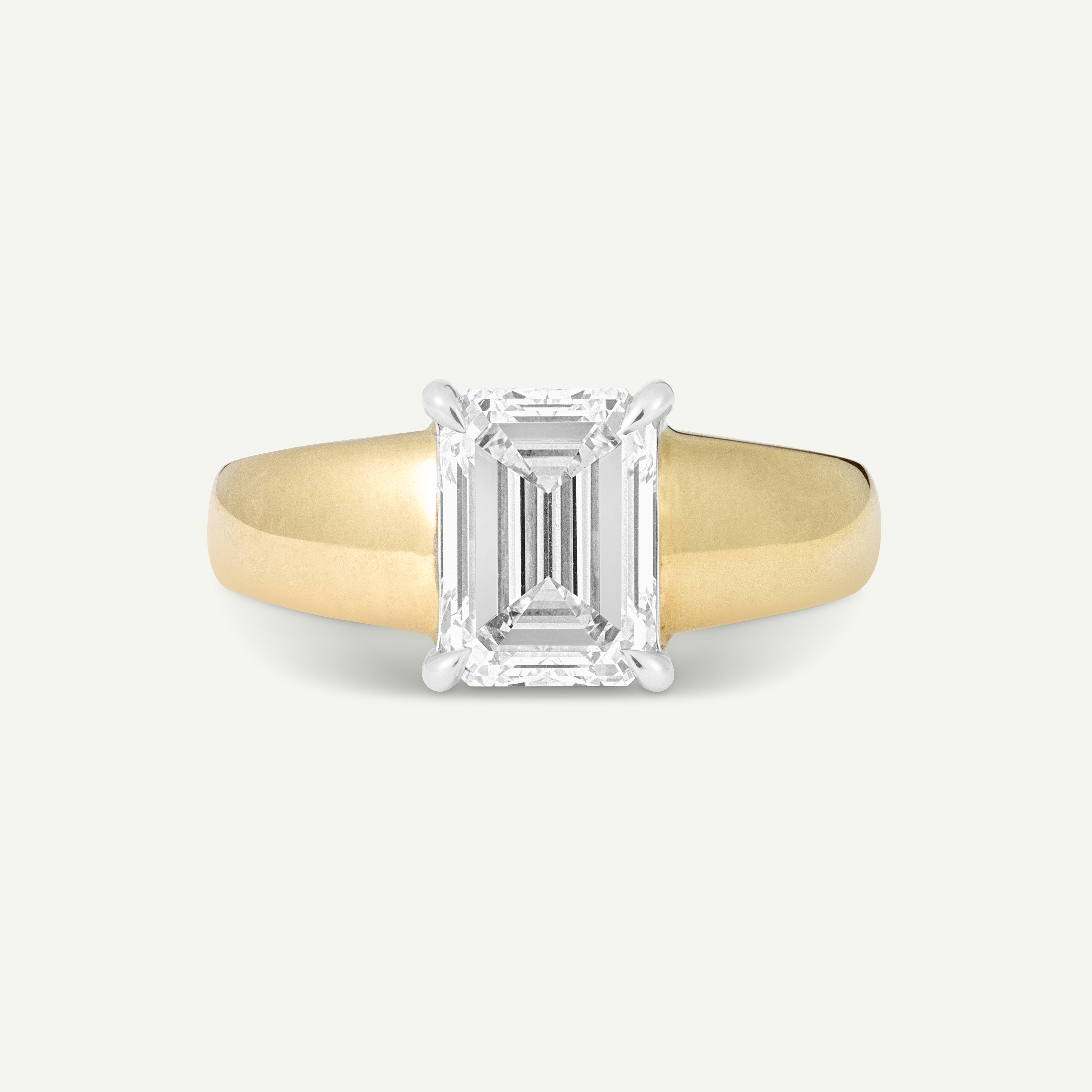 Clova Yellow Gold Ring