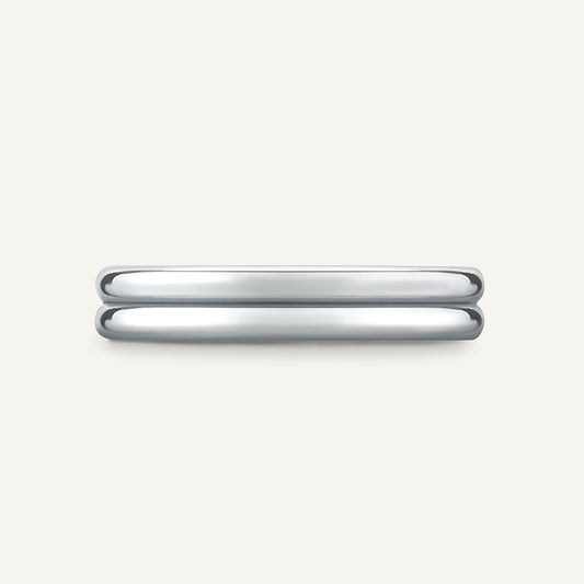 Double Wick White Gold Ring