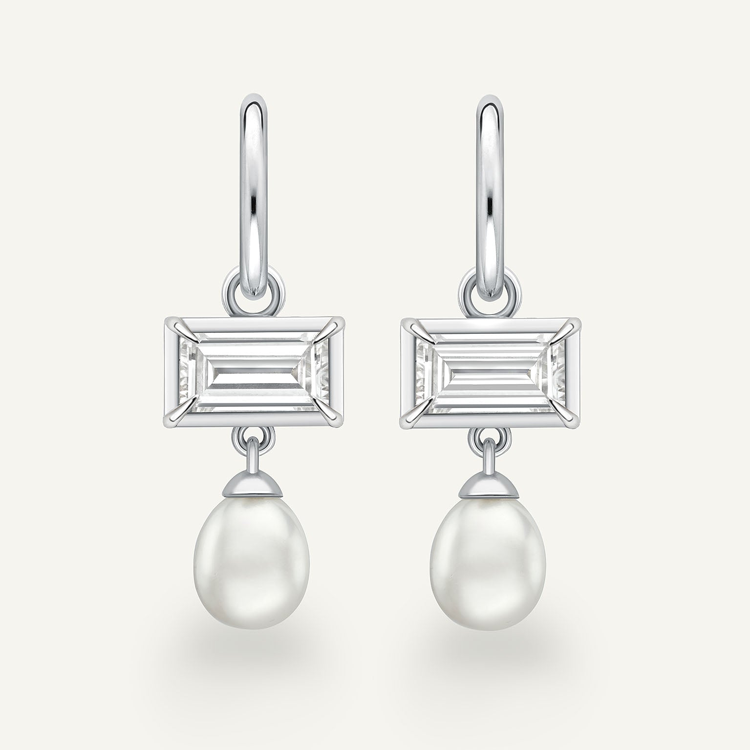 Lamlash White Gold Earrings