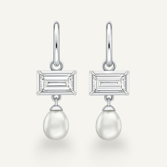 Lamlash White Gold Earrings