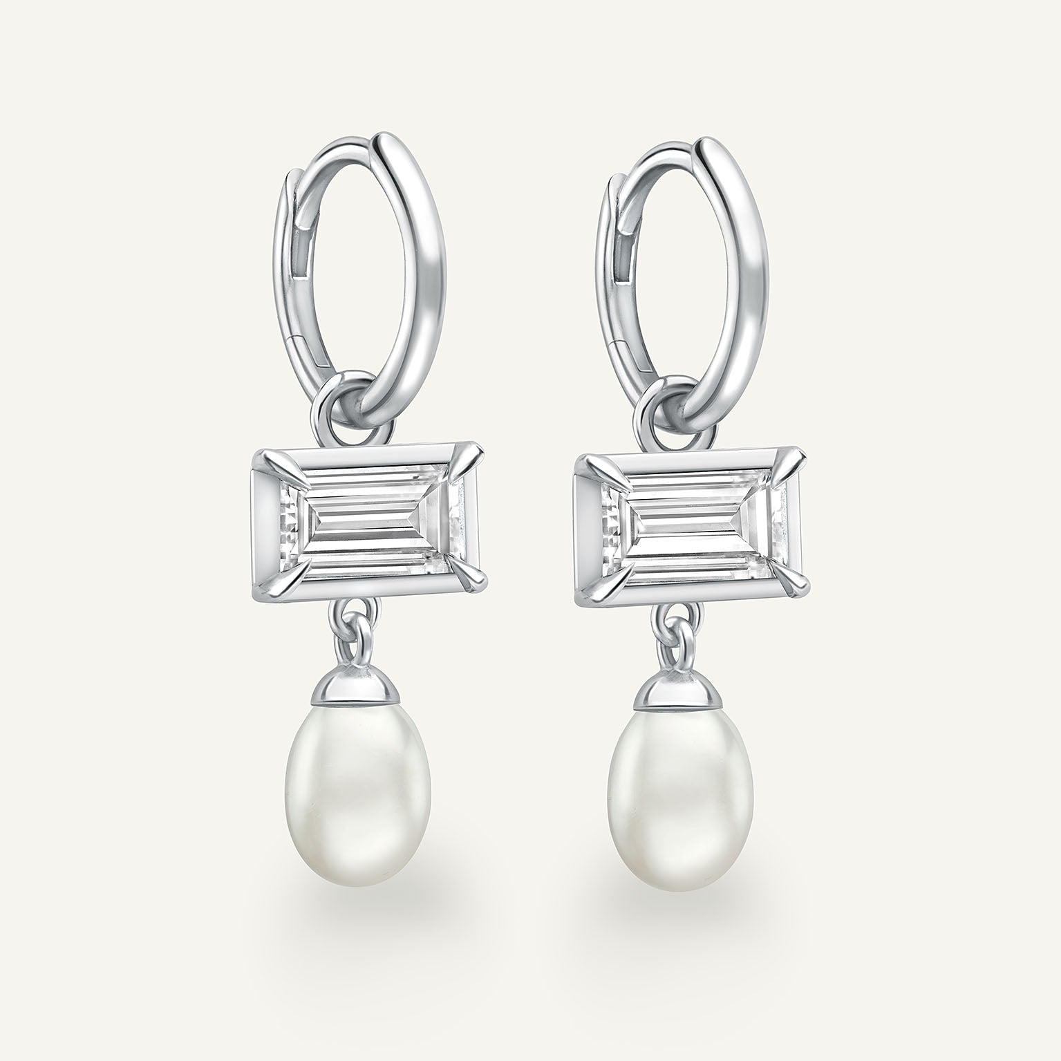 Lamlash White Gold Earrings