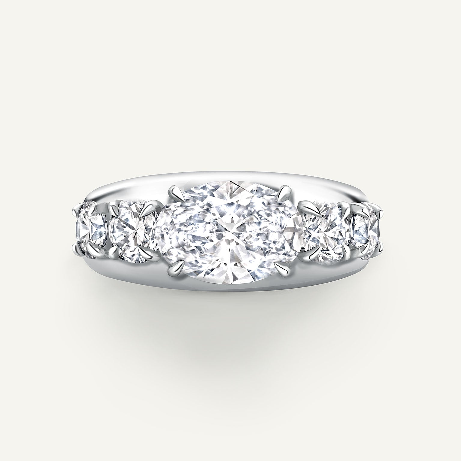 Monzie White Gold Ring