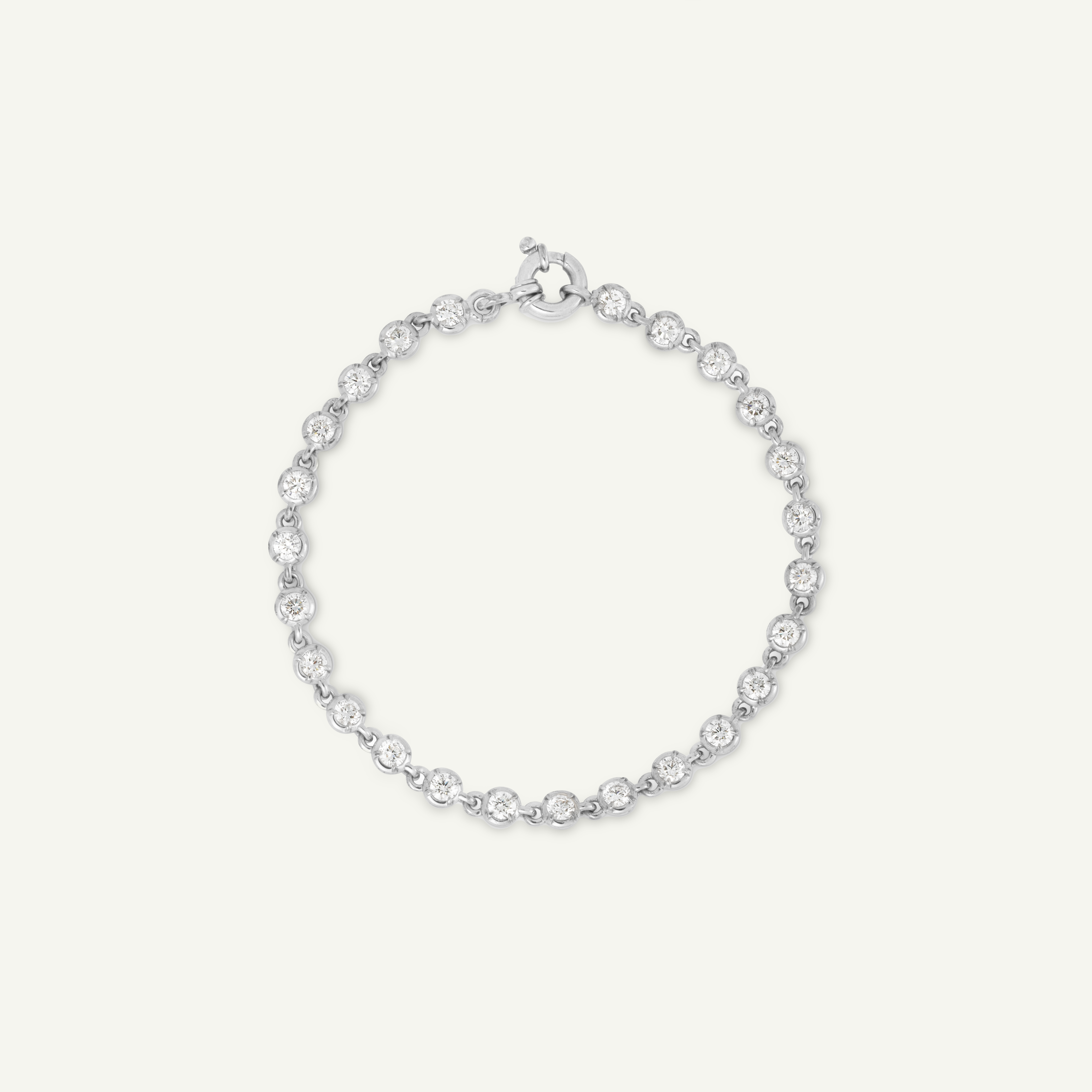 Ballater White Gold Bracelet