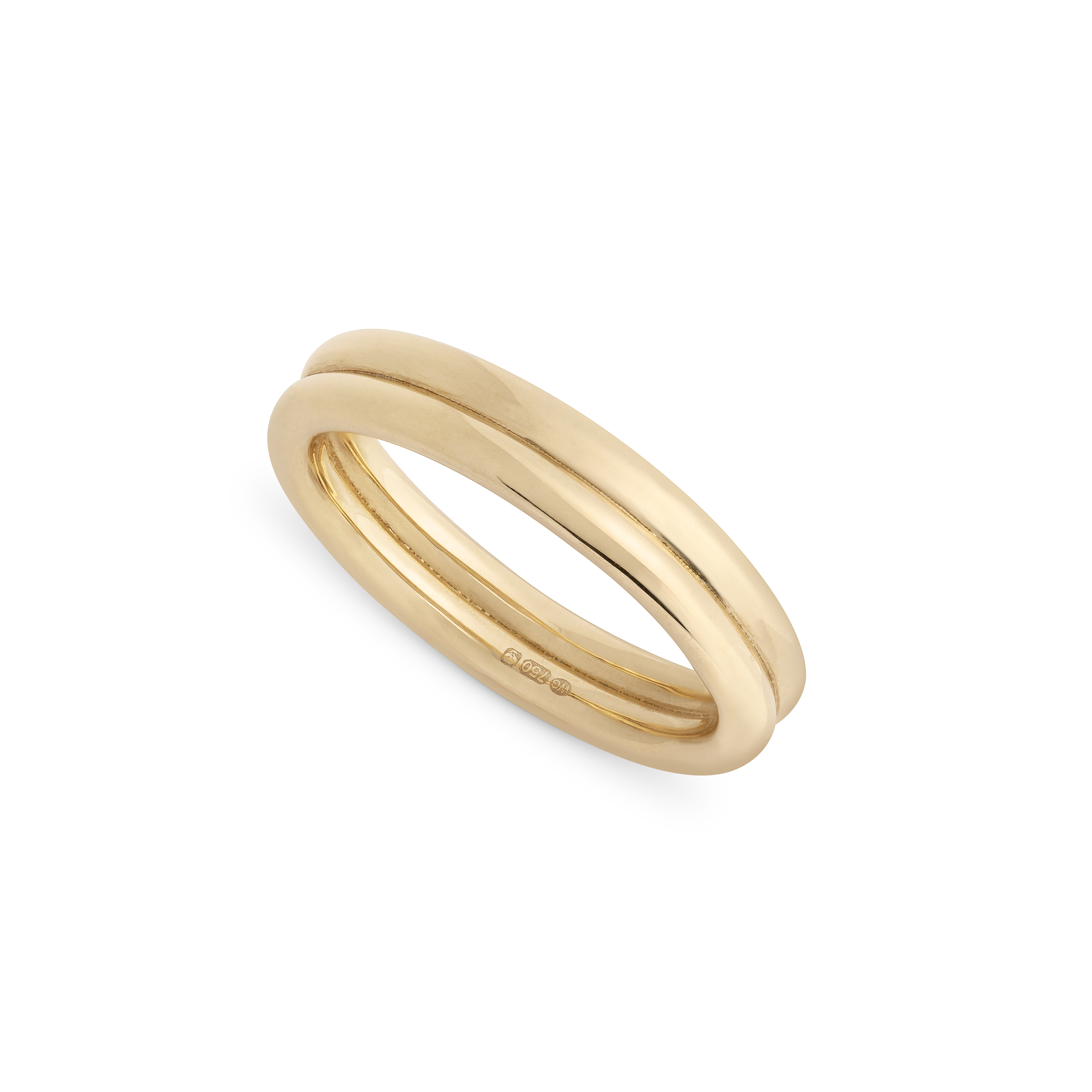 Double Wick Yellow Gold Ring