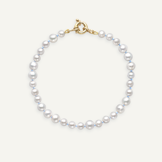 Blue Thread St Monans Yellow Gold Bracelet
