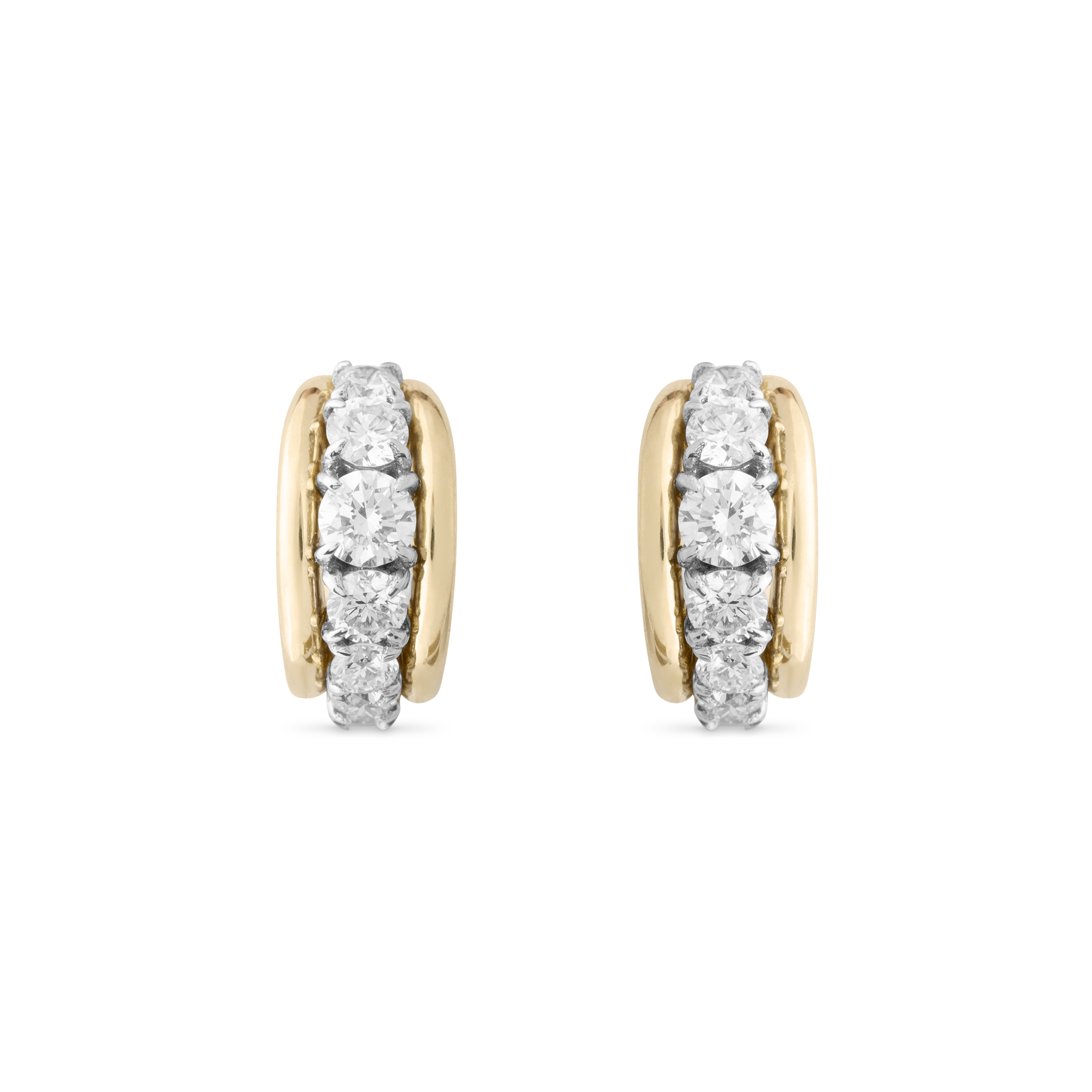 Tobermory Hoop Yellow Gold Earrings