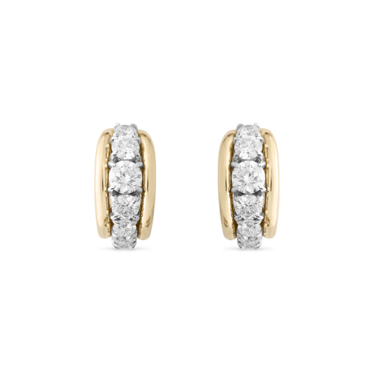 Tobermory Hoop Yellow Gold Earrings