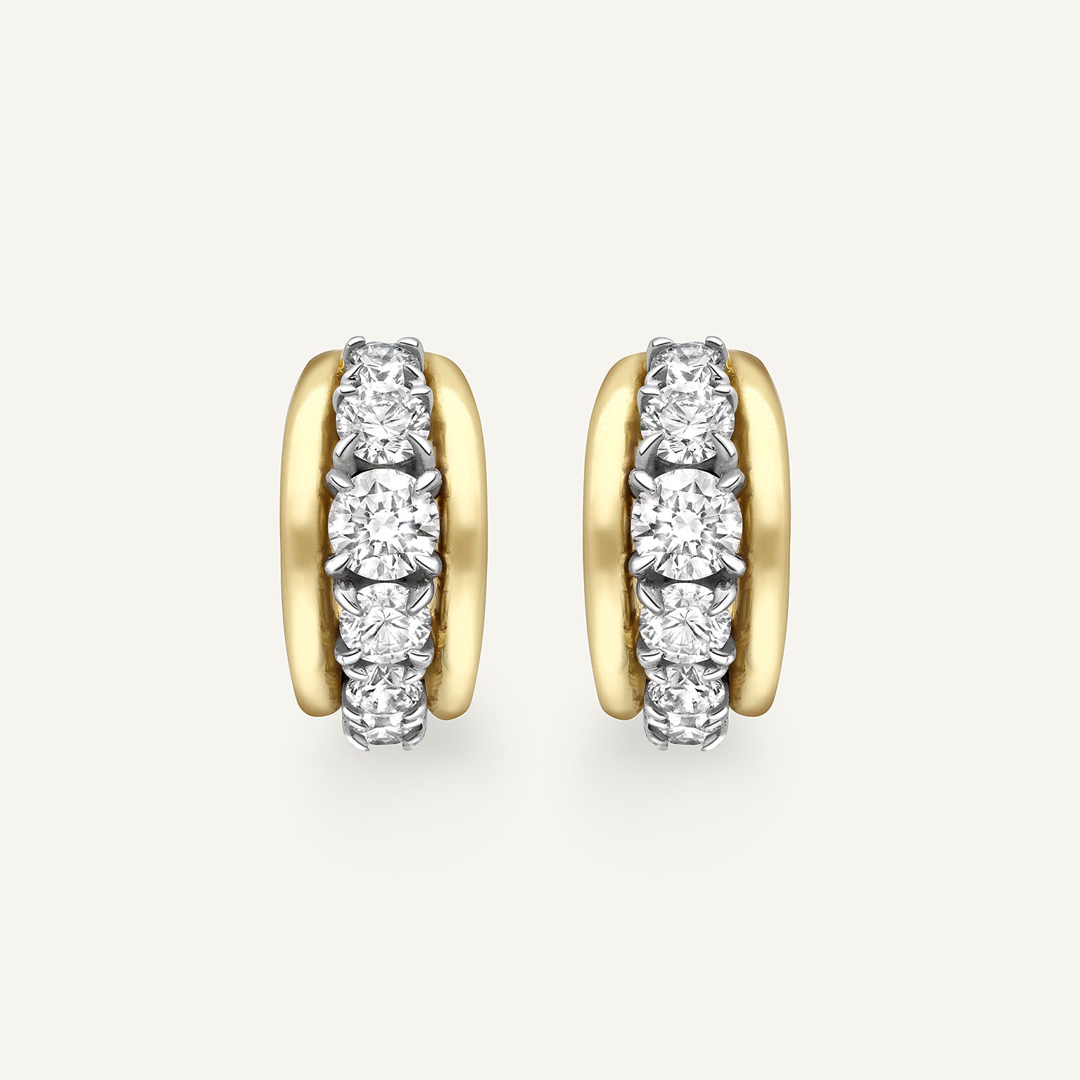 Tobermory Yellow Gold Huggie Earrings