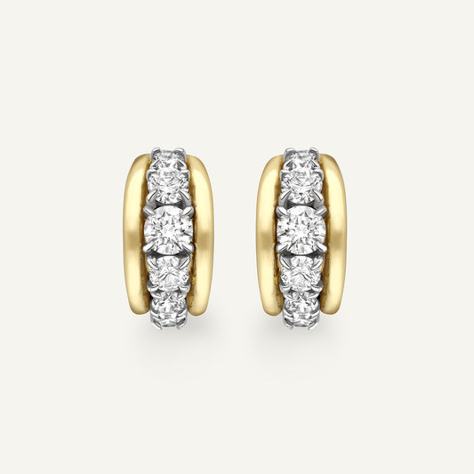 Tobermory Hoop Yellow Gold Earrings